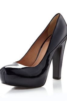 Pour La Victoire Irina Ii Patent Leather Platform Pump Midnight Navy - Lyst