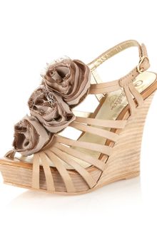 Seychelles Fact Wedge Sandal Taupe - Lyst