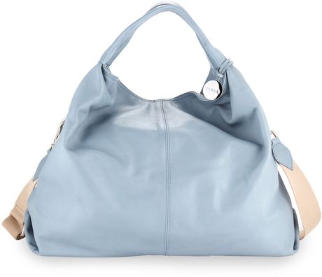 Furla Elisabeth Shopper Light Blue in Blue (marang) - Lyst