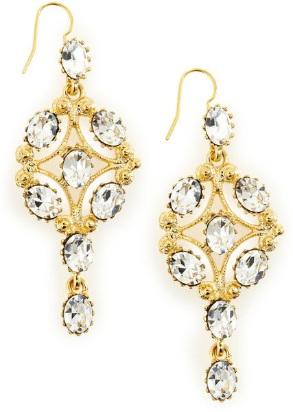 Kenneth Jay Lane Chandelier Earrings in Gold (null) - Lyst