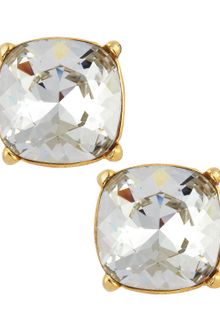 Kenneth Jay Lane Crystal Squarestud Earrings - Lyst
