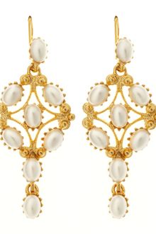 Kenneth Jay Lane Pearlescent Chandelier Earrings - Lyst