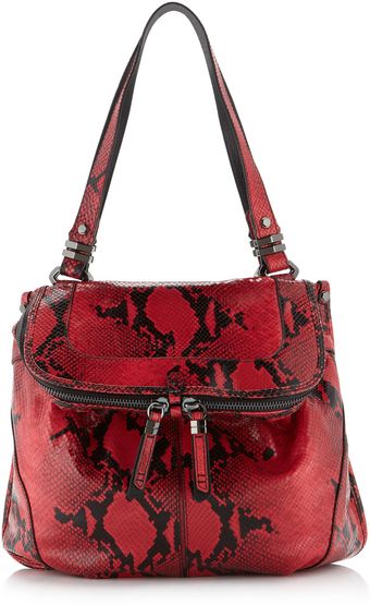  Zahara Python print Shoulder Bag 