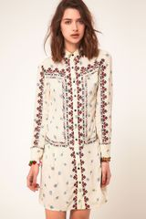 ASOS Collection Asos Floral Embroidered Shirt Dress