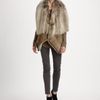 Donna Karan New York Reversible Shearling Vest in Brown (black) - Lyst