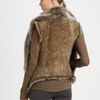 Donna Karan New York Reversible Shearling Vest in Brown (black) - Lyst