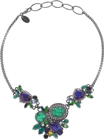 Erickson Beamon Bossa Nova Rhodiumplated Swarovski Crystal Necklace - Lyst
