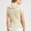 Mcq By Alexander Mcqueen Lambskin Leather and Shearling Vest in Beige (bone) - Lyst