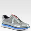 Prada Americas Cup Patent Leather Sneakers in Gray for Men (grey) - Lyst
