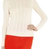 Ralph Lauren Black Label Cableknit Cashmere Sweater in White - Lyst