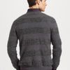 Versace Striped Crewneck Sweater in Gray for Men (grey) - Lyst