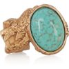 Yves Saint Laurent Arty Goldplated Glass Ring in Gold - Lyst