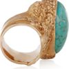 Yves Saint Laurent Arty Goldplated Glass Ring in Gold - Lyst