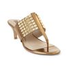 Ellen Tracy Sea Thong Sandals in Gold - Lyst