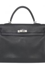 Hermes 32cm Black Togo Kelly