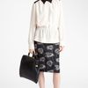 Marni Floral Print Aline Skirt in Black - Lyst