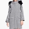 Marni Edition Check Print Coat in Beige (cream black) - Lyst