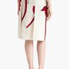 Marni Floral Print Silk Skirt in White (ivory pink) - Lyst
