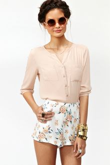 Nasty Gal Barely There Blouse - Lyst