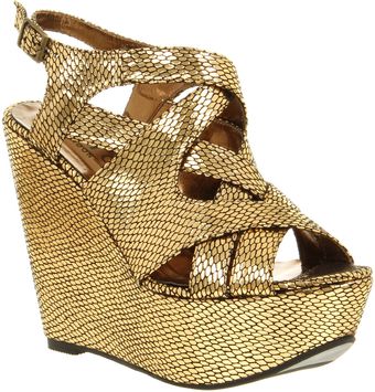 Office Wind Up Wedge Gold Snake - Lyst