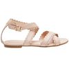 See By Chloé Scalloped Flat Sandal in Beige (nude) - Lyst