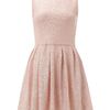 Tfnc All Over Fit and Flare Sequin Dress in Beige (nude) - Lyst