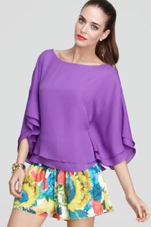 Alice + Olivia Top Hampton Dolman Sleeve Tunic - Lyst