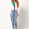 Asos Collection  Shirt with Coloured Placket in Beige (cream) - Lyst
