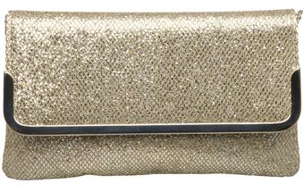  B Lora Metal Envelope Clutch Bag 