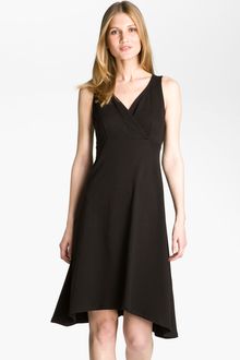 Eileen Fisher Surplice Vneck Jersey Dress - Lyst