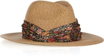Eugenia Kim Kurt Embellished Toyo and Cottonblend Fedora - Lyst