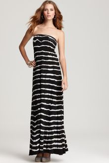 Black Strapless Maxi Dress on Hard Tail Long Strapless Dress In Black  Black  White    Lyst