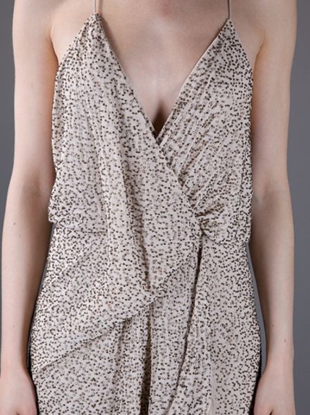 nude beaded gown