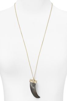 House Of Harlow 14kt Plated Tribal Horn Pendant  - Lyst