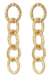 Kenneth Jay Lane Hammered Chain Drop Earrings - Lyst