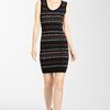 Missoni Ribbon Stitch Tank Dress in Black - Lyst