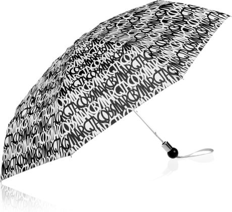 Marc By Marc Jacobs Linear Logo Printed Compact Umbrella in Black - Lyst