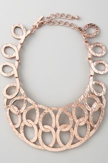 Oscar de la Renta Swirl Bib Necklace - Lyst