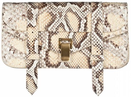 Proenza Schouler Ps1 Pochette Python in Animal (delave) - Lyst