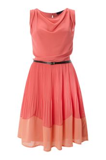Vivi Boutique Pleat Cowl Neck Dress - Lyst