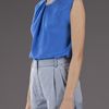 3.1 Phillip Lim Draped Top in Blue - Lyst