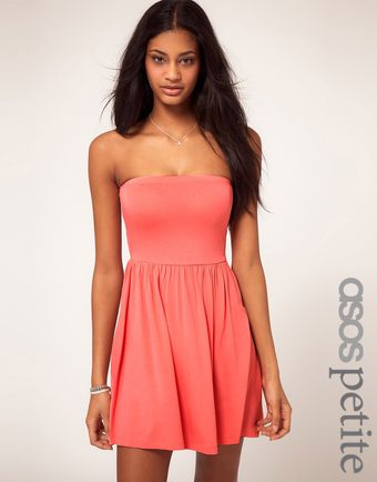ASOS Collection Asos Petite Strapless Skater Dress - Lyst