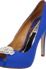 Badgley Mischka Womens Goodie Peeptoe Pump