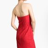 Bcbgmaxazria Strapless Lace Minidress in Red (red berry) - Lyst