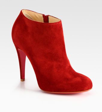 Christian Louboutin Suede Ankle Boots - Lyst