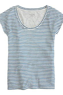 J.Crew Vintage Cotton Cap Sleeve Tee in Stripe - Lyst
