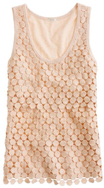 J.Crew Tiered Dot Tank - Lyst