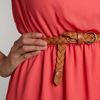 Maggie And Me Sleeveless Sunkissed Belted Dress in Pink (coral) - Lyst
