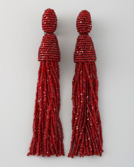 Серьги из бисера оскар