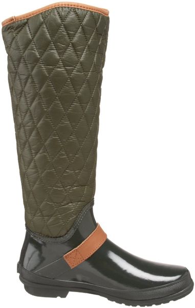 green sperry boots